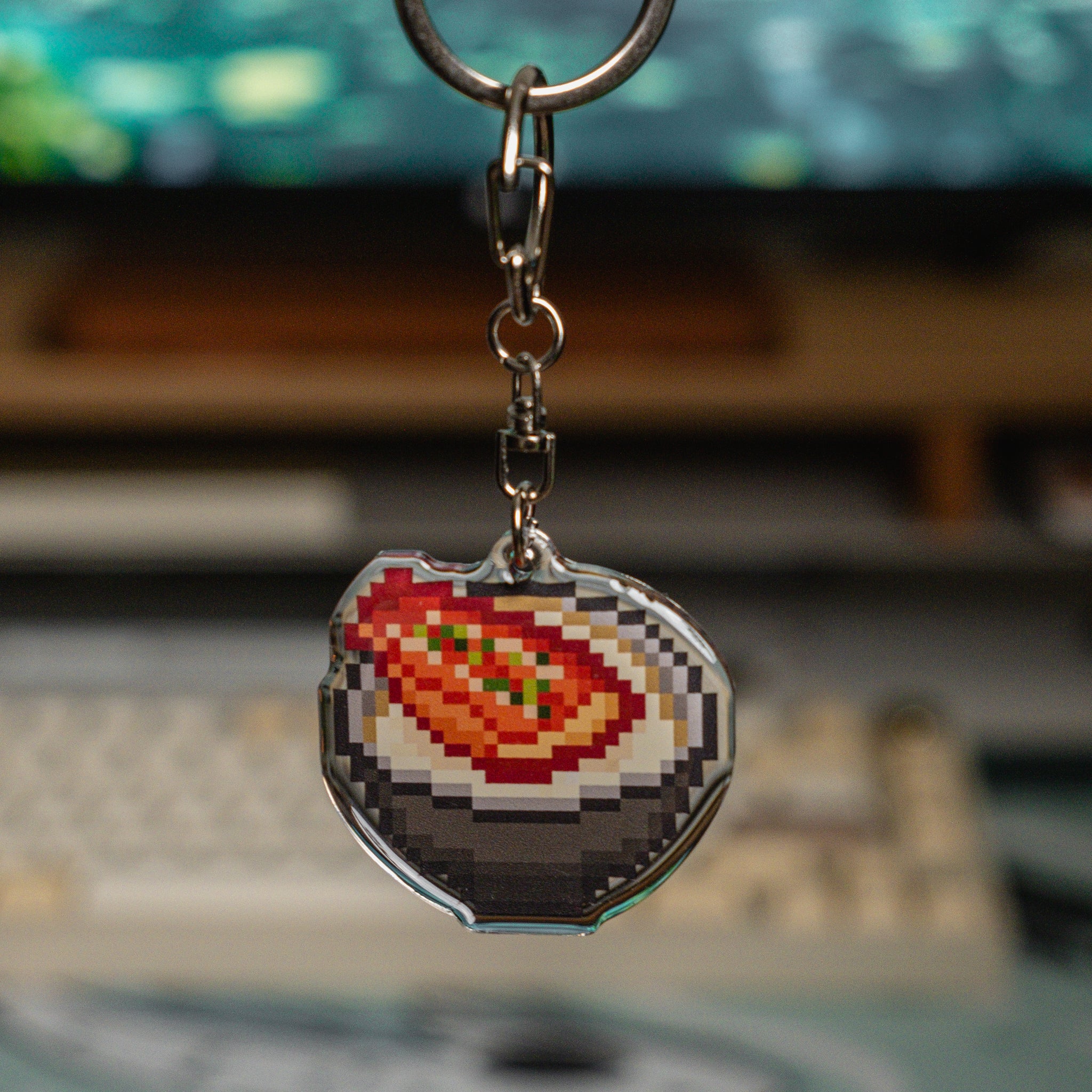 Unadon Pixel Food Acrylic Charm