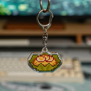 Bibingka Pixel Food Acrylic Charm