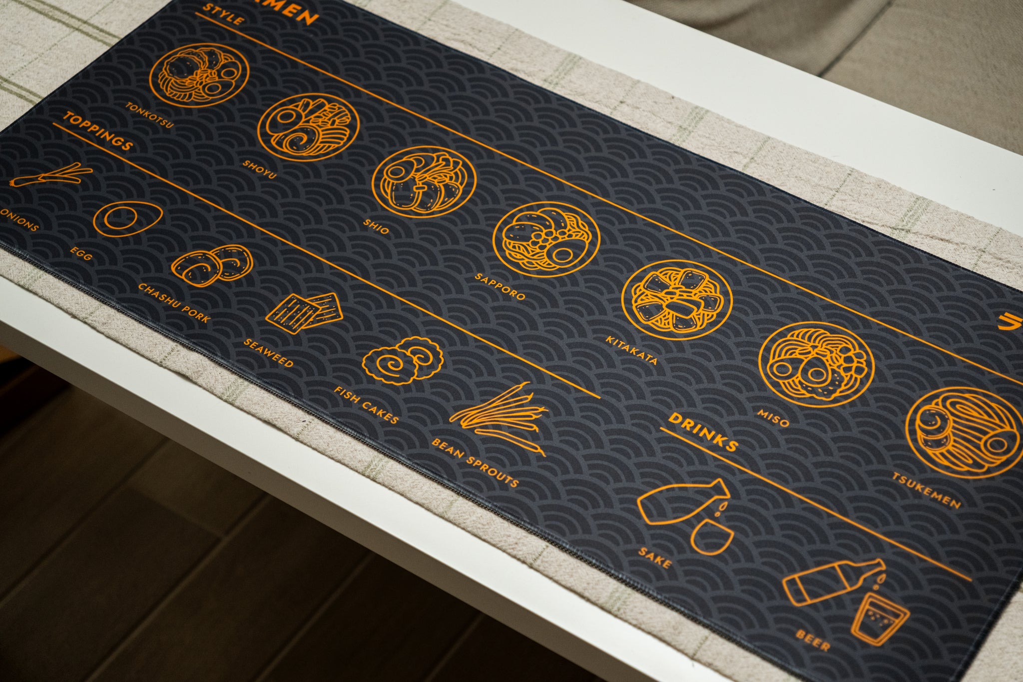 Ramen Deskmat - Charcoal