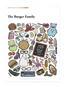 Burger Family - Mini Print
