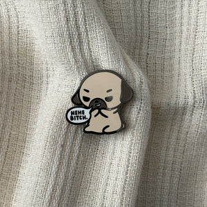 Hehe Pug Pin