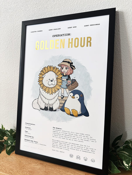 Operation: Golden Hour - Gold Foil Art Print