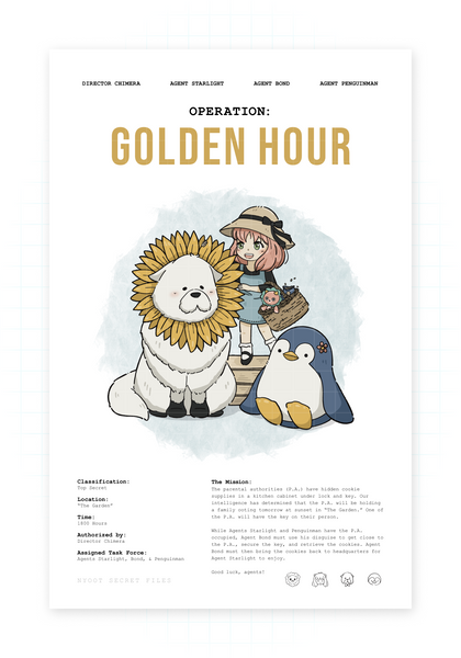 Operation: Golden Hour - Gold Foil Art Print