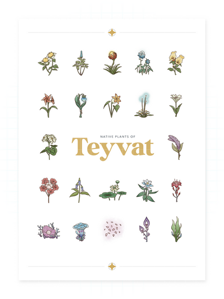 Native Plants of Teyvat - Mini Print